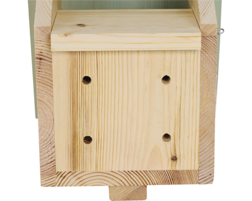 Nichoir en bois avec quatre trous