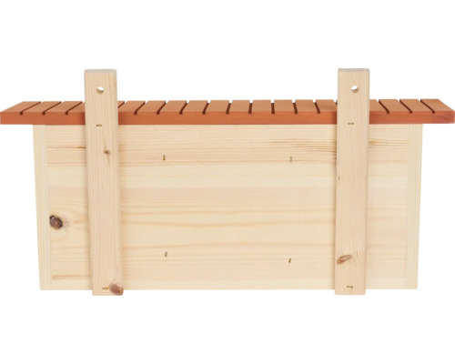 Hôtel à insectes en bois avec toit marron