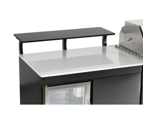 Élément de cuisine de barbecue avec étagère