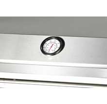 Thermomètre de barbecue sur un barbecue