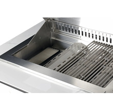 Vue intérieure d''un gril avec grille et brûleur