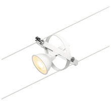 Weiße Seilleuchte mit einem Spot für die Innenbeleuchtung