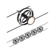 Système de rails avec plusieurs spots pour un éclairage flexible