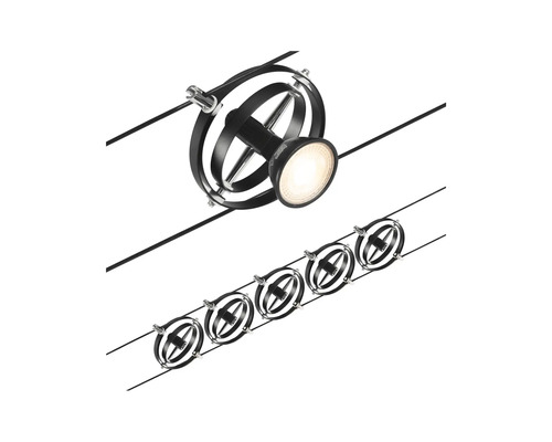 Système de rails avec plusieurs spots pour un éclairage flexible