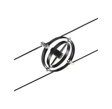 Suspension de luminaire suspendu avec trois anneaux et câbles métalliques