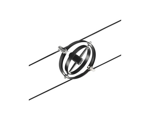 Suspension de luminaire suspendu avec trois anneaux et câbles métalliques