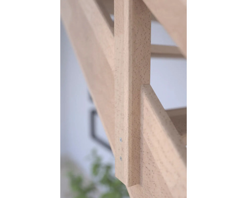 Detail einer Holztreppe