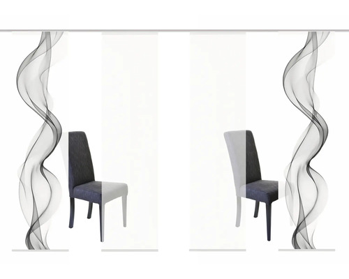 Panneau japonais avec motif de chaise pour la décoration de fenêtre