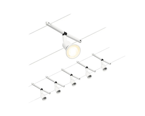 Système de rail avec six spots pour montage au plafond