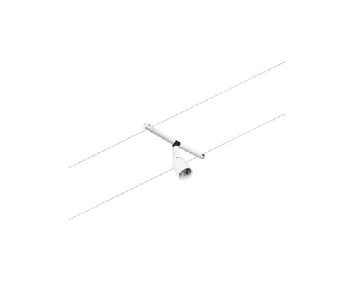 Luminaire à câble blanc avec spot individuel