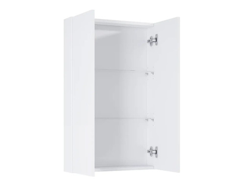 Offener Wandschrank mit zwei Glasböden