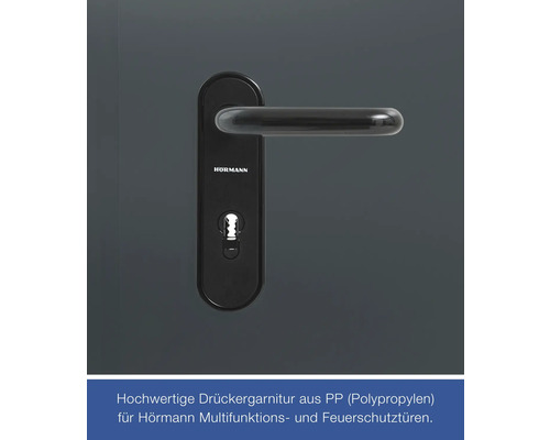 Türdrückergarnitur aus Polypropylen für Multifunktions- und Feuerschutztüren