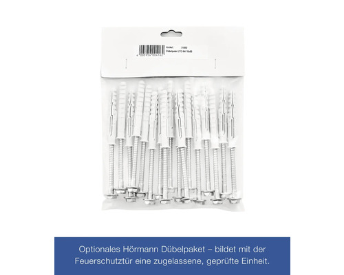 Verpackung mit Universaldübeln und Schrauben, Größe 10x50