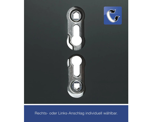 Schlossfalle mit verstellbarem Anschlag