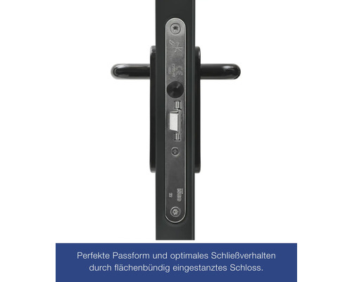 Türbeschlag mit Schloss und Türgriff