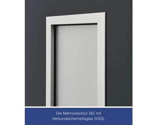 Mehrzwecktür mit Verbundsicherheitsglas