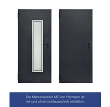 Mehrzwecktüren von Hörmann mit und ohne Lichtausschnitt