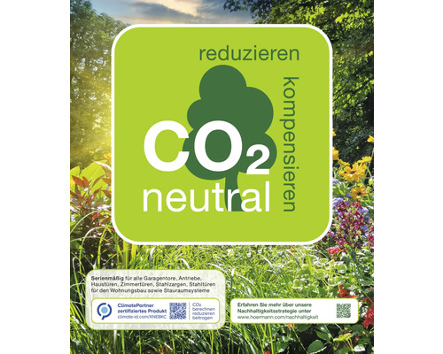 CO2 neutrales Produkt. Reduzieren, kompensieren.