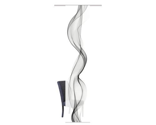 Écharpes décoratives à motif de fumée à côté d''une chaise