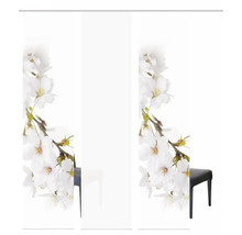 Panneau coulissant avec motif floral