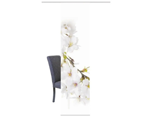 Film décoratif avec motif floral et chaise