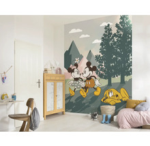 Papier peint panoramique intissé IADX4-102 Into Wonderland Mickey & Minnie 4 pces 200 x 250 cm