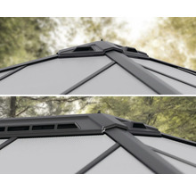 Carport simple CANOPIA by Palram Colorado 426 x 425 cm anthracite