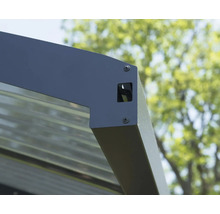 Carport double CANOPIA by Palram Arizona Wave 6x5 578 x 495 cm anthracite