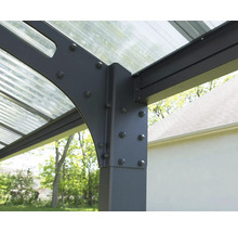 Carport double CANOPIA by Palram Arizona Wave 6x5 578 x 495 cm anthracite