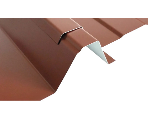 Detailansicht einer Dachplatte mit Falzverbindung