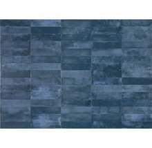 Carreaux muraux rectangulaires en céramique bleue
