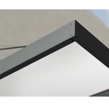 Auvent rectangulaire PALRAM-Canopia Sophia XL Opal 5650x1400x170 mm alu revêtu par poudre gris RAL 7016