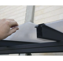 Toiture pour terrasse CANOPIA by Palram Sierra 3x7.30 739 x 295 cm anthracite