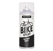 Mastons Fahrradspray mit dem Farbton RAL 9010 Weiss