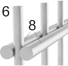 Panneau rigide double fil type 8/6/8 251x83 cm, galvanisé à chaud