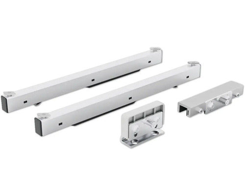 Garnitur für Schiebetürsystem bestehend aus Laufschiene und Zubehör