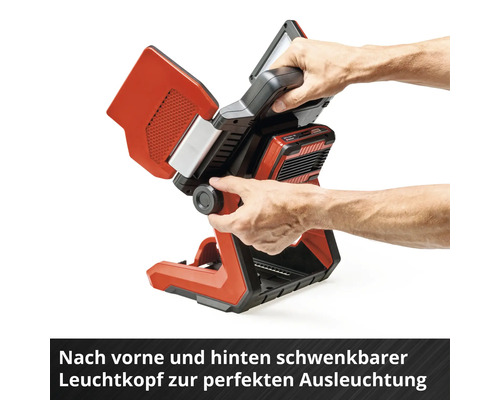 Projecteur sans fil avec tête de lampe pivotante pour l'éclairage