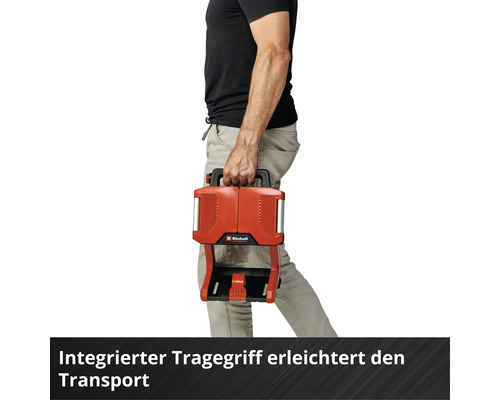 Personne portant une mallette de transport et de rangement Einhell