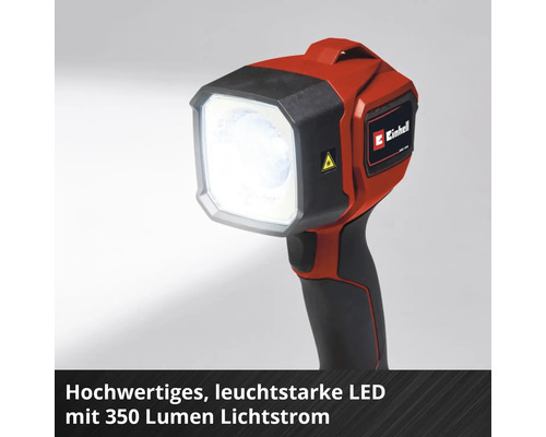 Logo Einhell. Lampe LED sans fil avec lumière