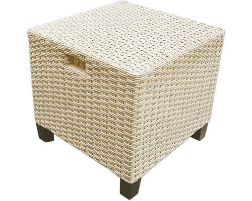 Tabouret tressé avec poignées et pieds