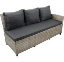 Rattan Gartenbank mit Kissen