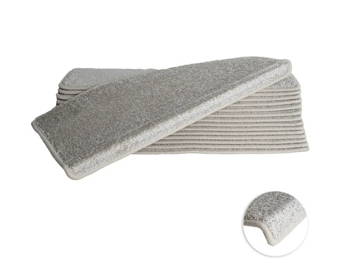 Kit de tapis d'escalier Fortuna rectangulaire beige 23,5x65x4,5 cm 15 pces Kit de tapis d'escalier Fortuna rectangulaire beige 23,5x65x4,5 cm 15 pces