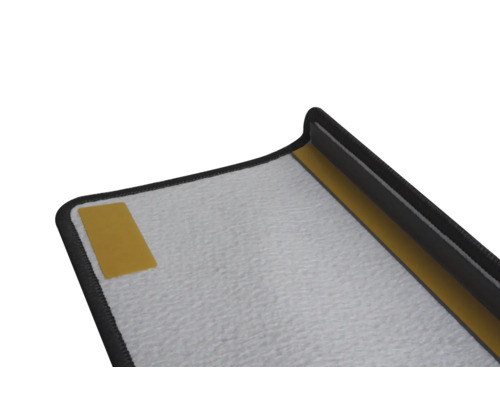 Detailansicht einer Fußmatte mit Klebefläche