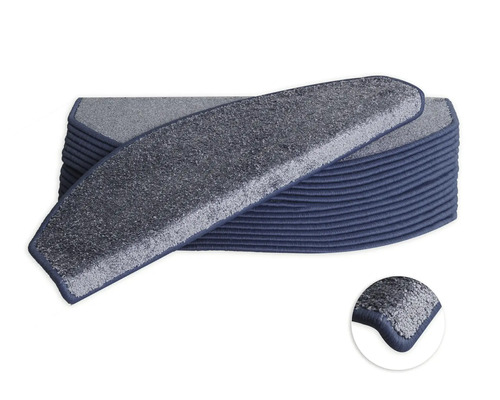 Stufenmatten-Set Fortuna blau 28x65 cm 15-teilig