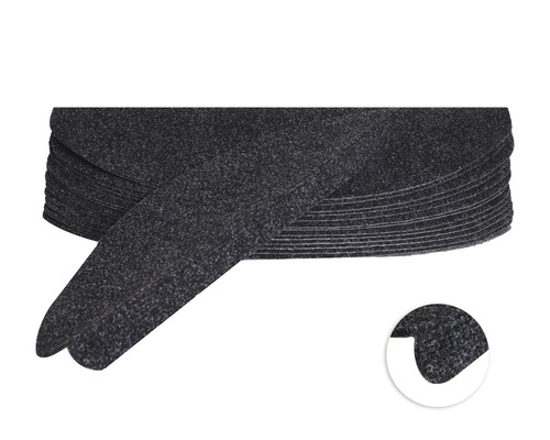 Kit de tapis d'escalier Paris demi-rond anthracite 22,5x65x3,5 cm 15 pces Kit de tapis d'escalier Paris demi-rond anthracite 22,5x65x3,5 cm 15 pces