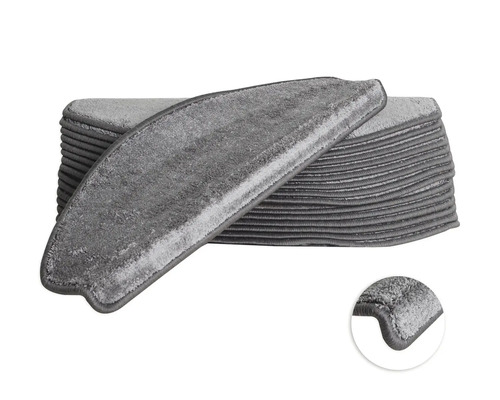 Stufenmatten-Set Sweet grau 28x65 cm 15-teilig