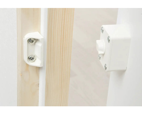 Fliegengitter-Drehrahmen-Befestigungselement mit Schrauben