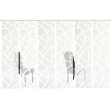 Tissu de décoration avec impression de chaise
