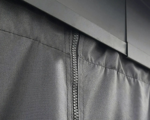 Vue détaillée d''une paroi latérale avec fermeture éclair