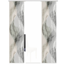 Porte coulissante avec motif abstrait pour l''intérieur